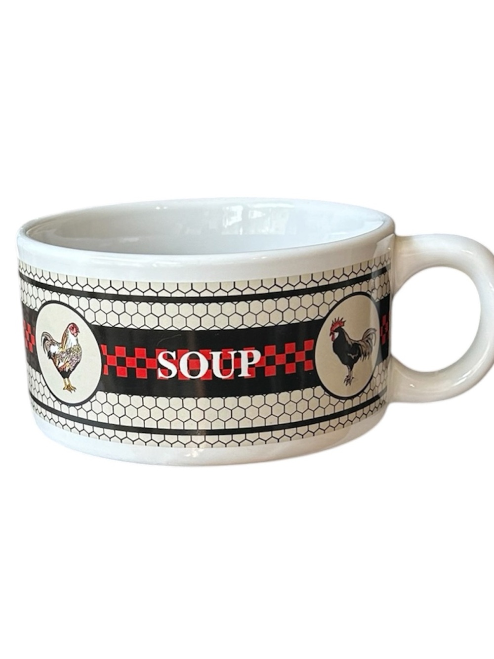 Vintage Farmhouse Rooster Soup Mug